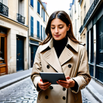Analyzing a Parisian Neighborhood**

"A professional real estate appraiser, fully clothed in a stylish trench coat and carrying a tablet, standing on a charming street in Le Marais, Paris. The street is lined with boulangeries and historic buildings. She is observing the architecture and taking notes. Focus on the details of the Parisian streetscape. Safe for work, appropriate content, professional, perfect anatomy, natural proportions, well-formed hands, proper finger count, family-friendly, modest clothing."

**
